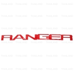 Logo โลโก้ติดท้าย โลโก้ติดฝากระบะท้าย "RANGER" 6 ชิ้น สีแดง สำหรับ Ford Ranger XLT XLS Hi-Rider Wildtrak ปี 2022-2023